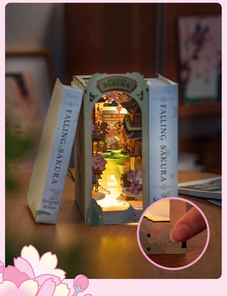 Book Nook Pétales de Sakura