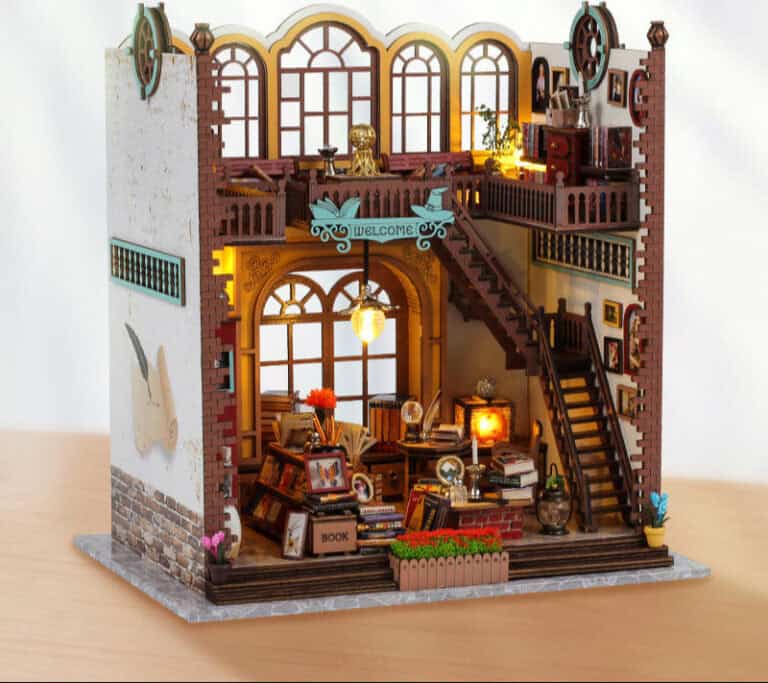 Maquette en bois Librairie