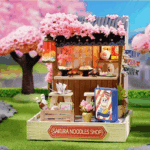 Maquette en bois Magasin de nouilles Sakura