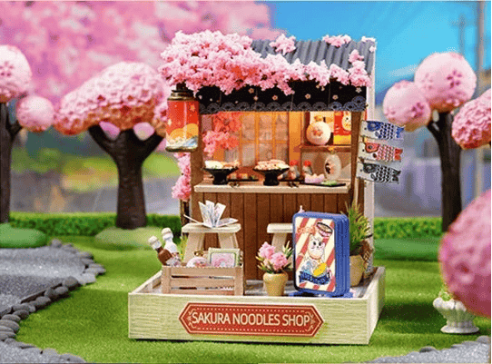 Maquette en bois Magasin de nouilles Sakura