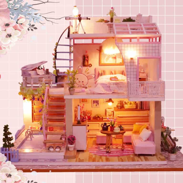 Maquette en bois Maison mignonne