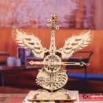 Maquette en bois miniature avec musique Instrument de l'ange Violoncelle