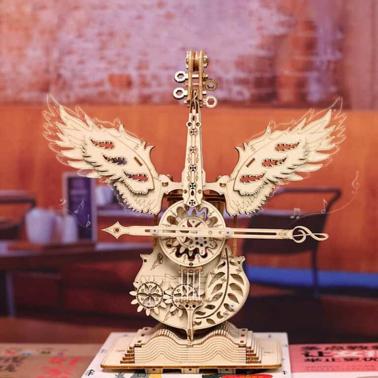Maquette en bois miniature avec musique Instrument de l'ange Violoncelle