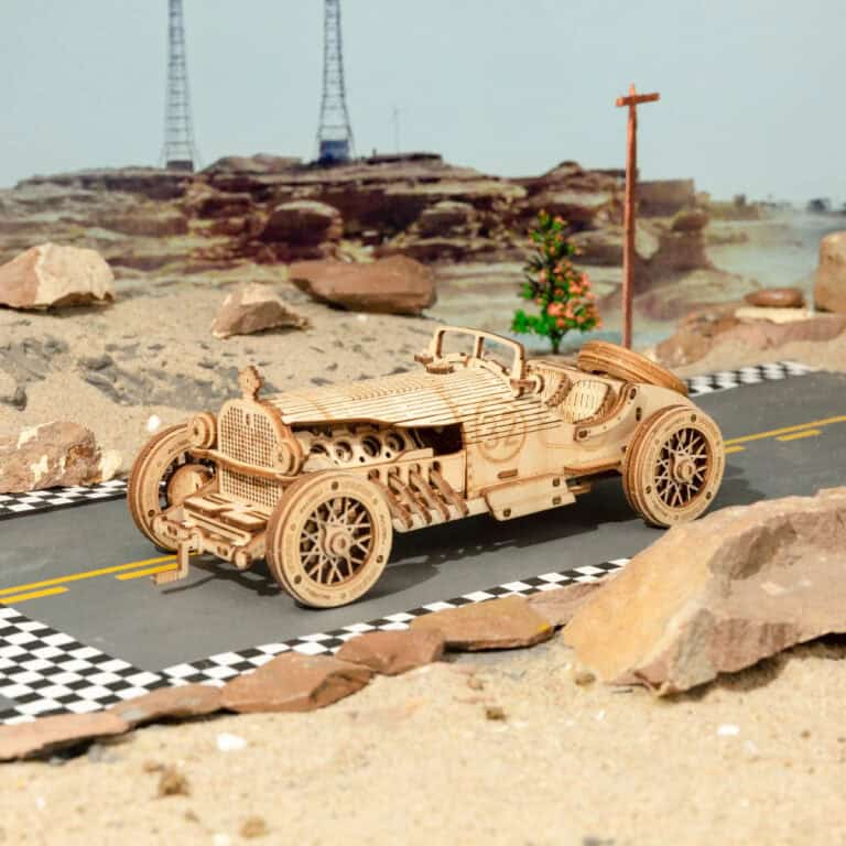 Maquette en bois Voiture de Grand Prix