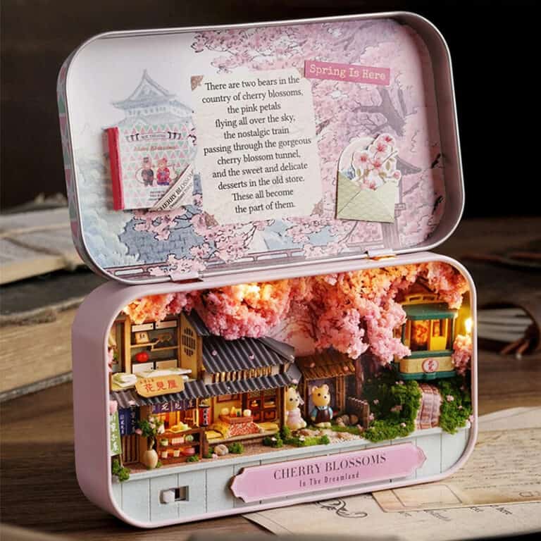 Maquette en boîte Fleur de cerisier