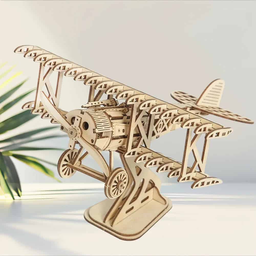Puzzle 3D Avion en bois