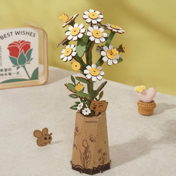 Puzzle 3d en bois Chamomile