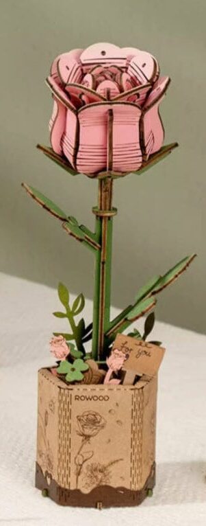 Puzzle 3d en bois Rose