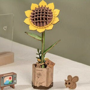 Puzzle 3d en bois Tournesol