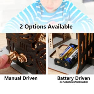 Puzzle 3D en bois circuit à billes