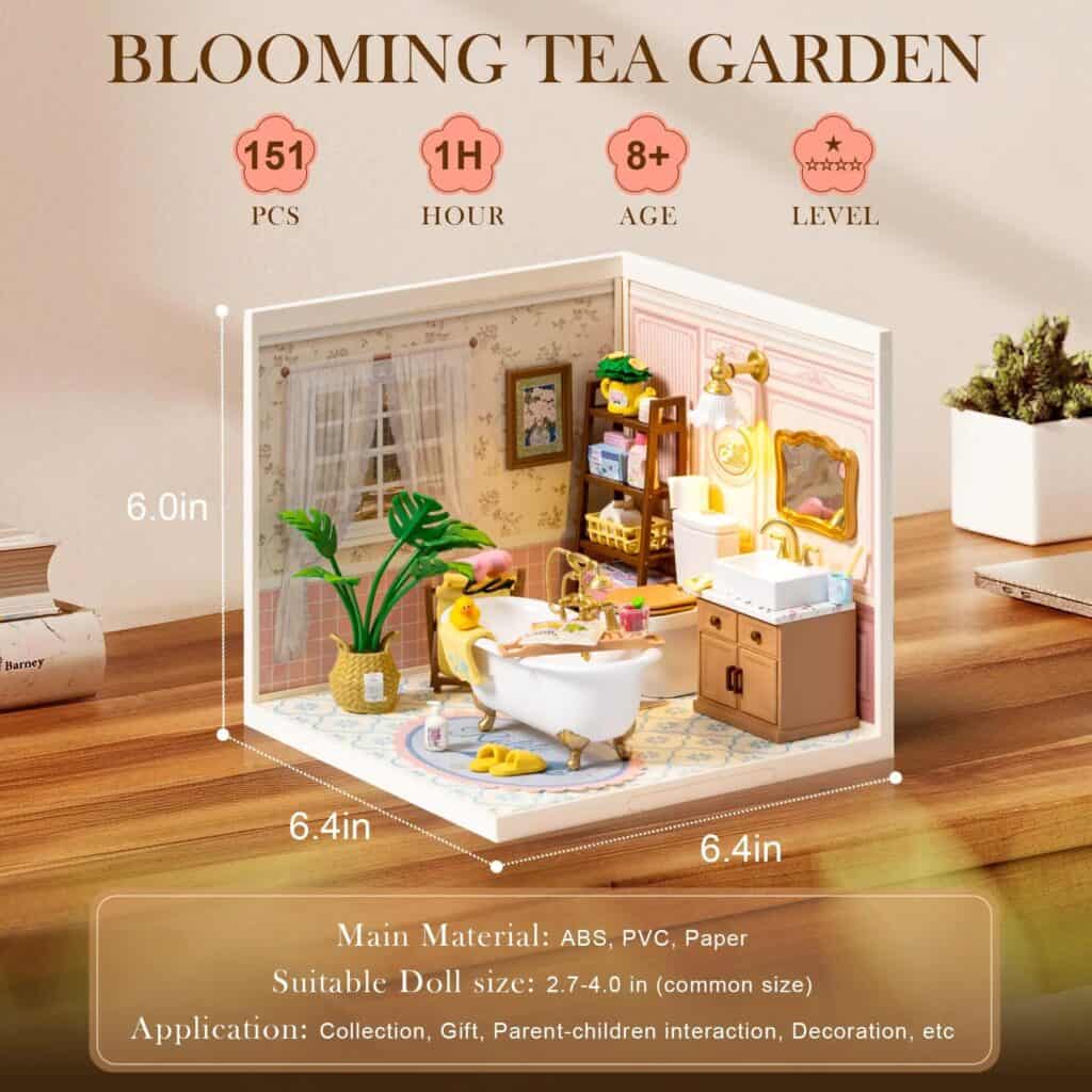 Maquette en bois Salle de bain à bulles