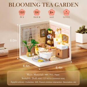 Maquette en bois Salle de bain à bulles