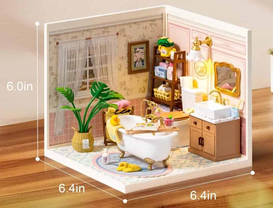 Maquette en bois Salle de bain à bulles