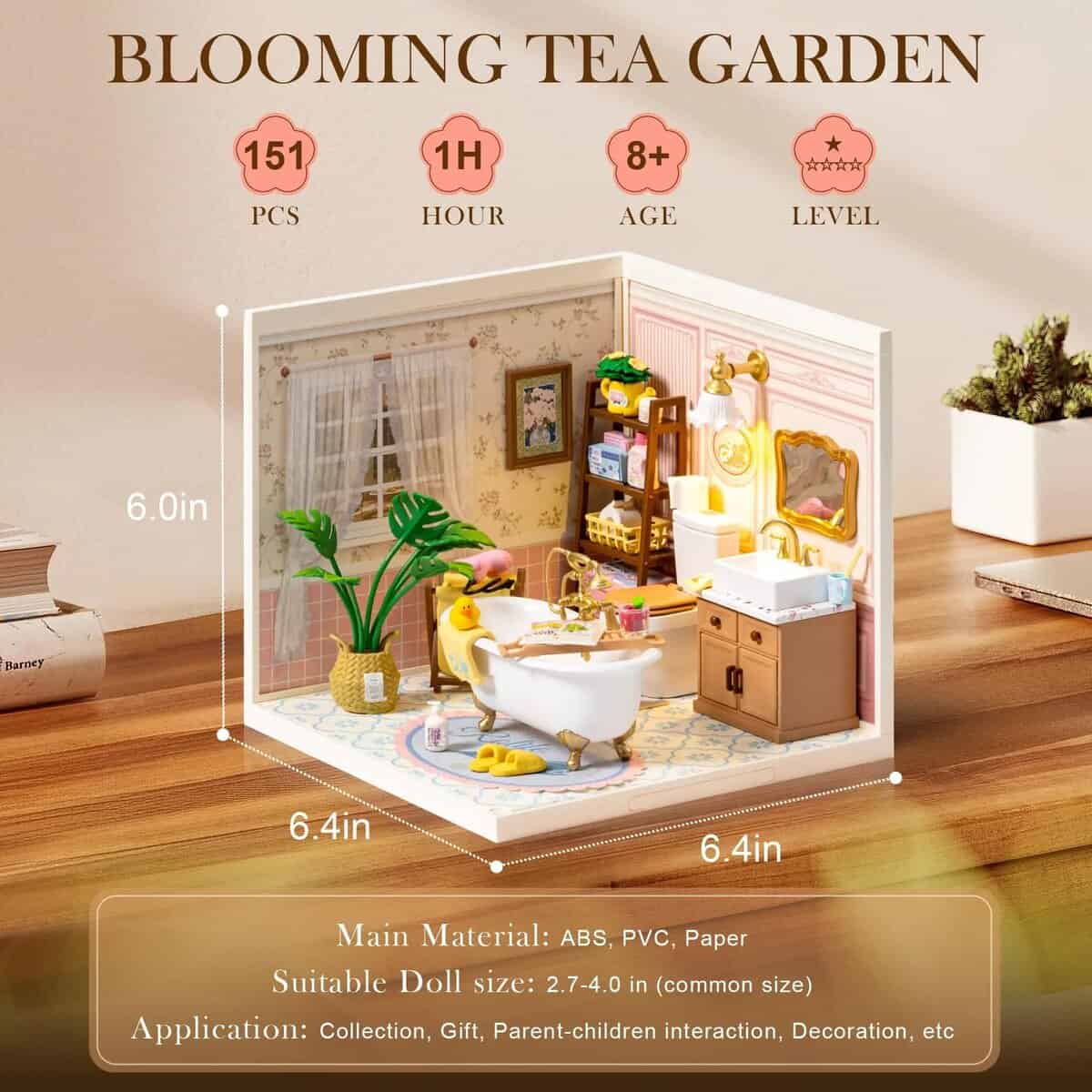 Maquette en bois Salle de bain à bulles