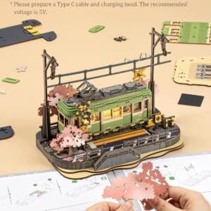 Puzzle 3D en bois Voyage de sakura