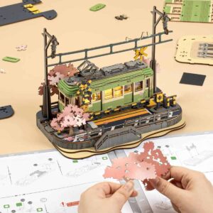 Puzzle 3D en bois Voyage de sakura