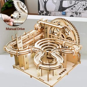 Puzzle 3D en bois circuit à billes