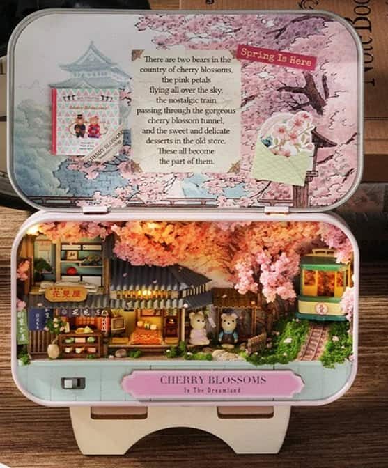 Maquette en boîte Fleur de cerisier