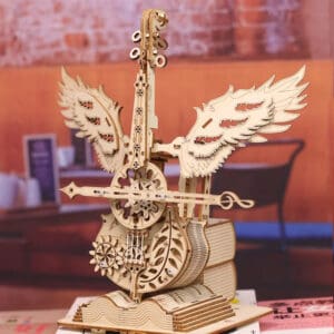 Maquette en bois miniature avec musique Instrument de l'ange Violoncelle