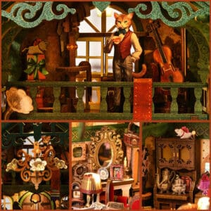 Book Nook Bureau des affaires félines