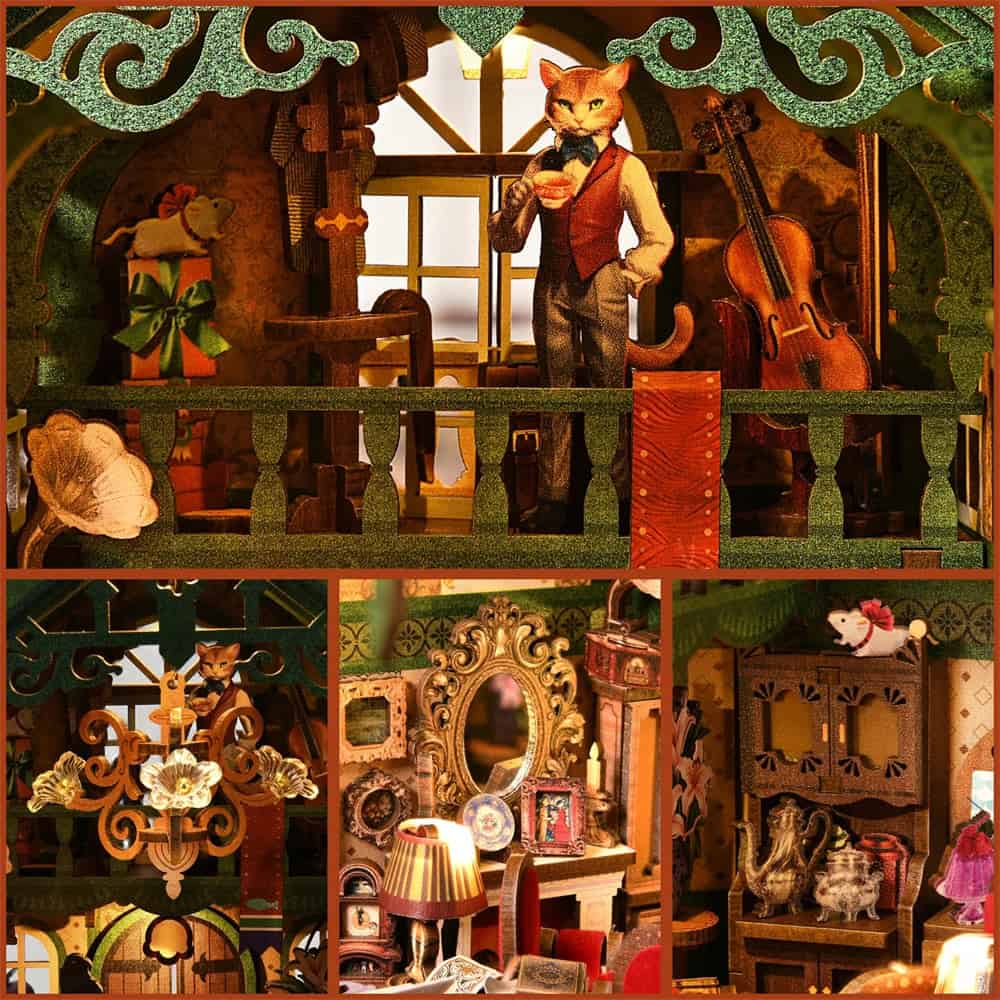 Book Nook Bureau des affaires félines