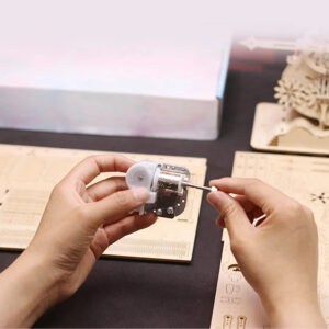 Maquette en bois miniature avec musique Instrument de l'ange Violoncelle