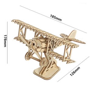 Puzzle 3D Avion en bois