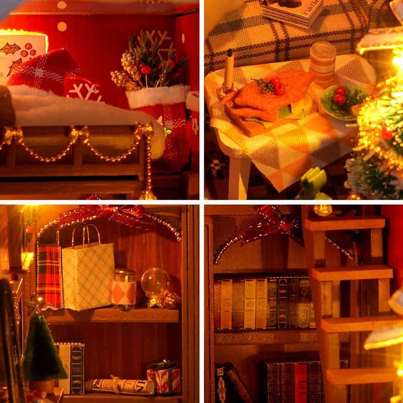 Book Nook Notes de Noël