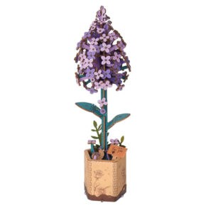 Puzzle 3d en bois Lilas