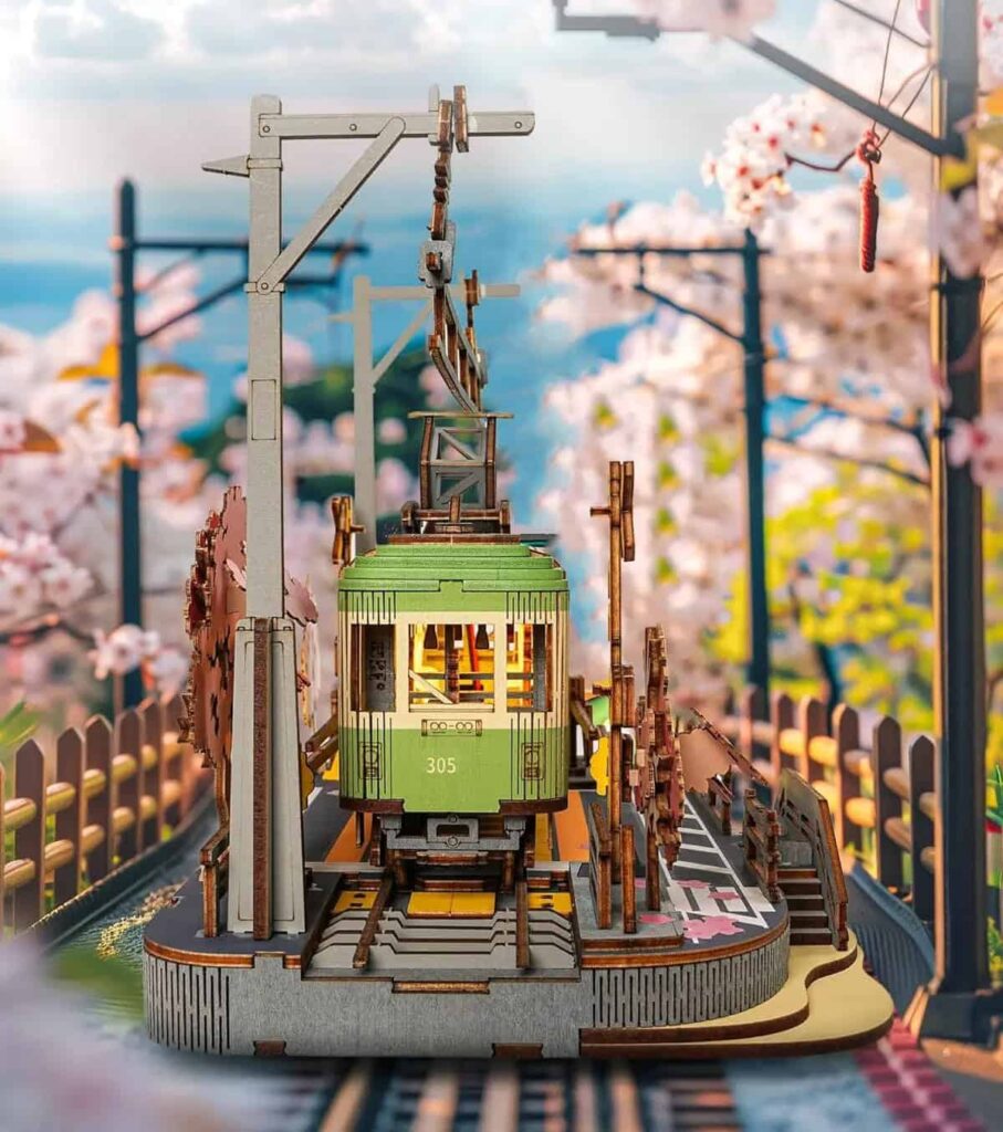 Puzzle 3D en bois Voyage de sakura