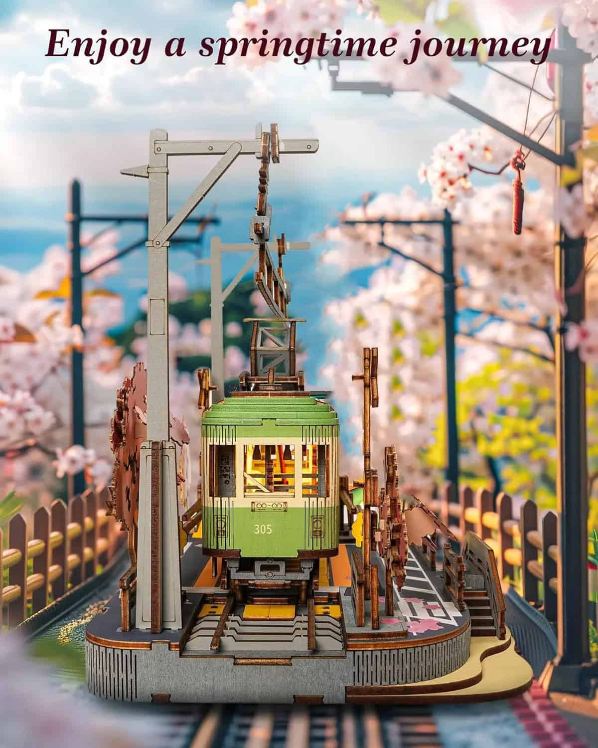 Puzzle 3D en bois Voyage de sakura