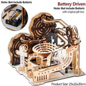 Puzzle 3D en bois circuit à billes