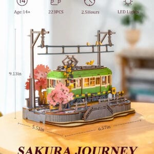 Puzzle 3D en bois Voyage de sakura