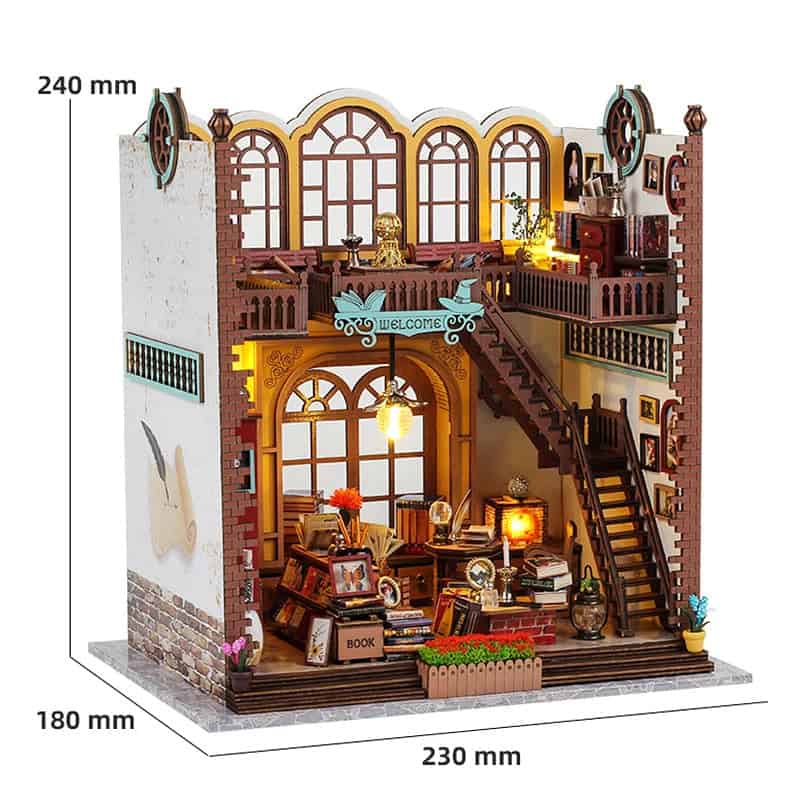 Maquette en bois Librairie