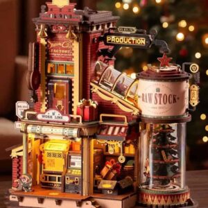 Maquette en bois La fabrique de cadeaux de rêve