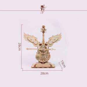 Maquette en bois miniature avec musique Instrument de l'ange Violoncelle