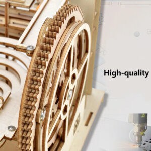 Puzzle 3D en bois circuit à billes