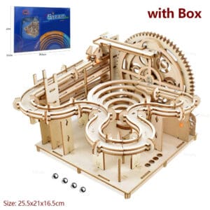Puzzle 3D en bois circuit à billes