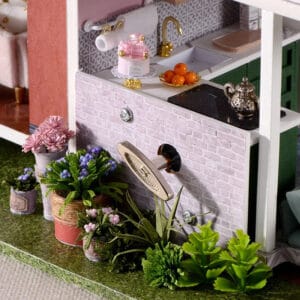 Maquette en bois Villa Élégante