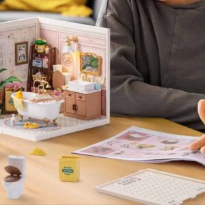 Maquette en bois Salle de bain à bulles
