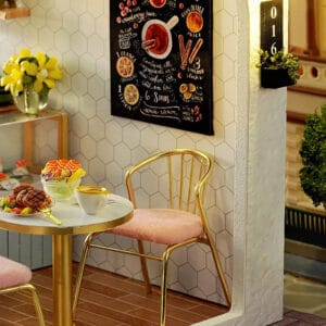 Maquette en bois Restaurant Vie Souriante