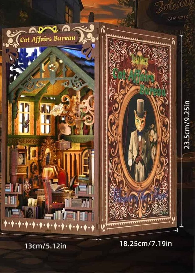 Book Nook Bureau des affaires félines