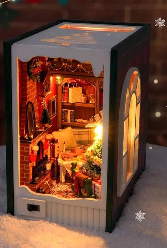 Book Nook Notes de Noël