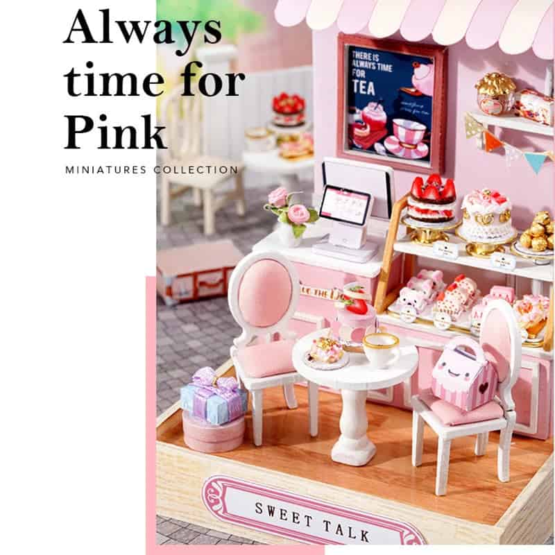 Maquette en bois Conversation sucrée