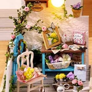 Maquette en bois coin du jardin