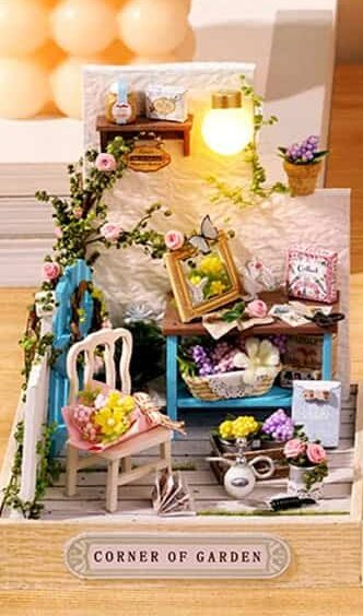 Maquette en bois coin du jardin