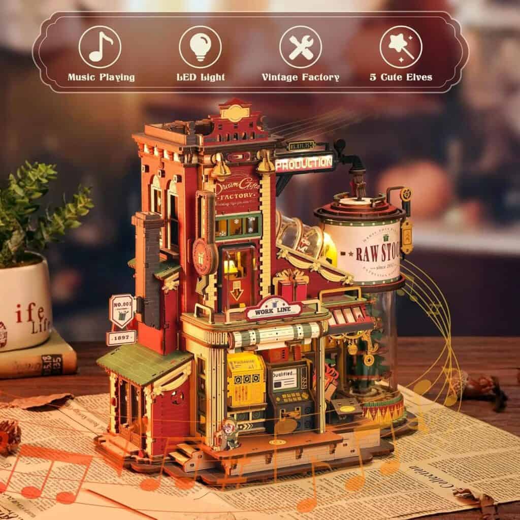 Maquette en bois La fabrique de cadeaux de rêve