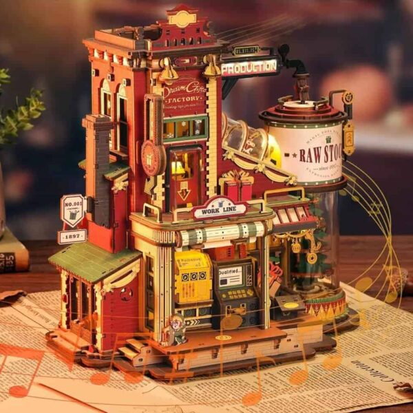 Maquette en bois La fabrique de cadeaux de rêve