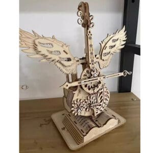 Maquette en bois miniature avec musique Instrument de l'ange Violoncelle