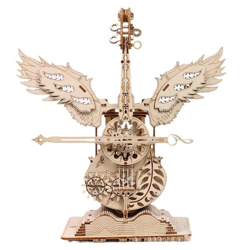 Maquette en bois miniature avec musique Instrument de l'ange Violoncelle